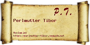 Perlmutter Tibor névjegykártya